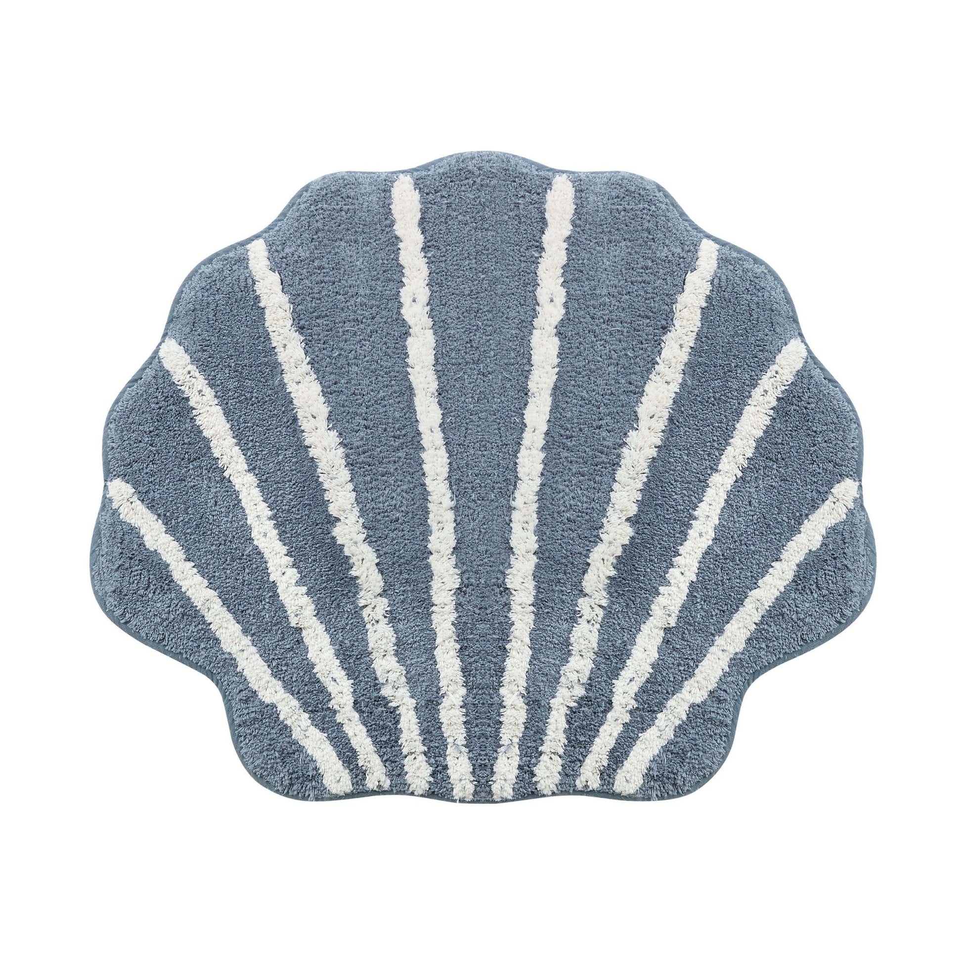 Shell Tufted Bath Mat - Blue - DUSK