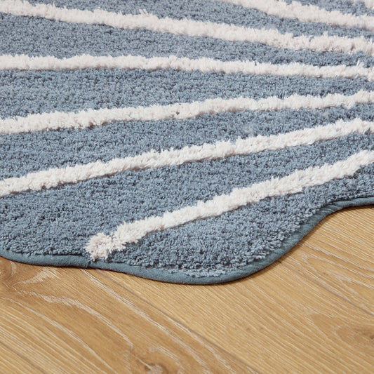 Shell Tufted Bath Mat - Blue - DUSK