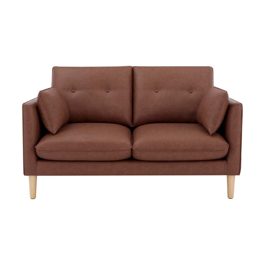 Shoreditch 2 Seater Sofa - PU Tan - DUSK