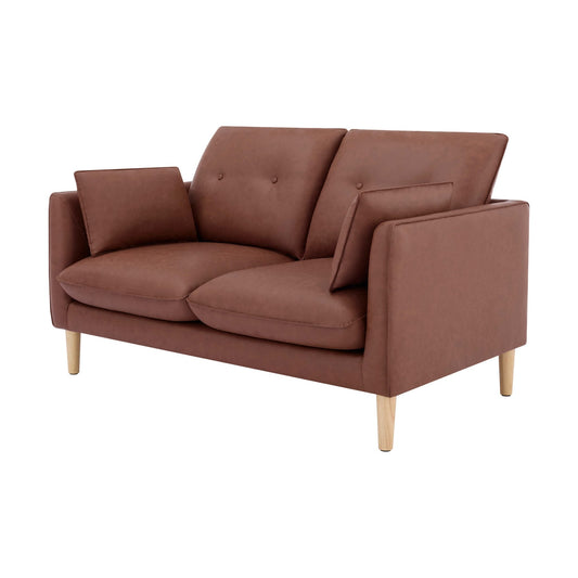 Shoreditch 2 Seater Sofa - PU Tan - DUSK