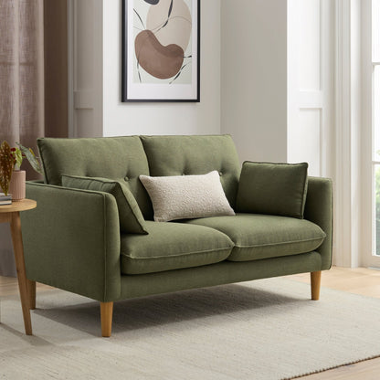 Shoreditch 2 Seater Sofa - Woven Green - DUSK