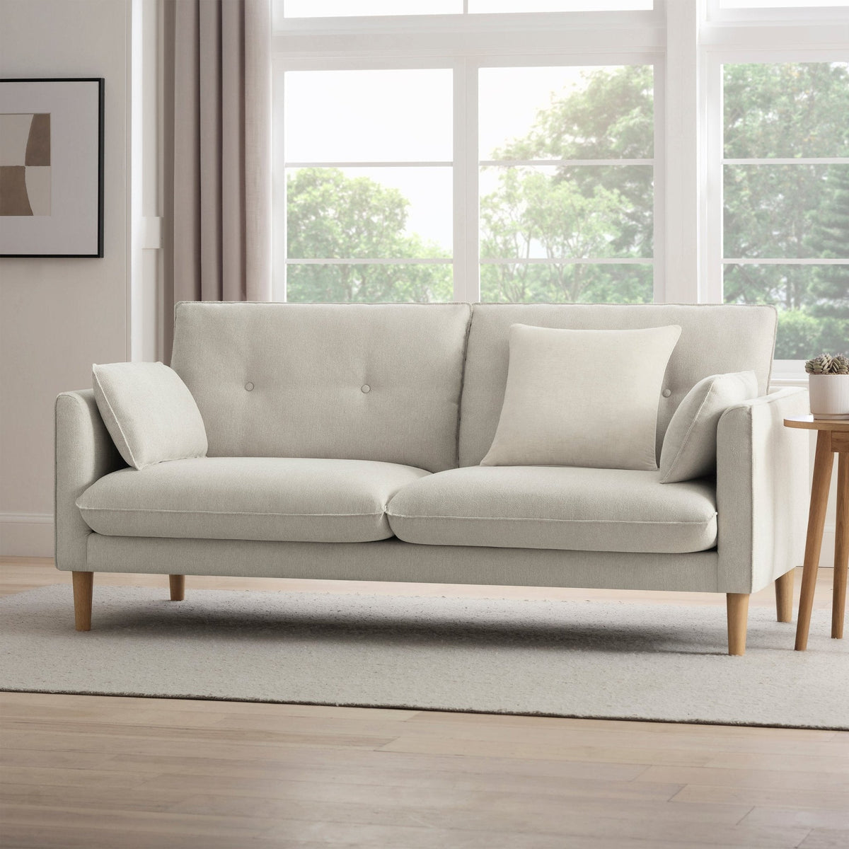 Shoreditch 3 Seater Sofa - Natural - DUSK