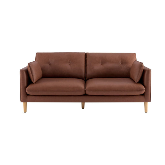 Shoreditch 3 Seater Sofa - PU Tan - DUSK