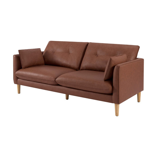 Shoreditch 3 Seater Sofa - PU Tan - DUSK