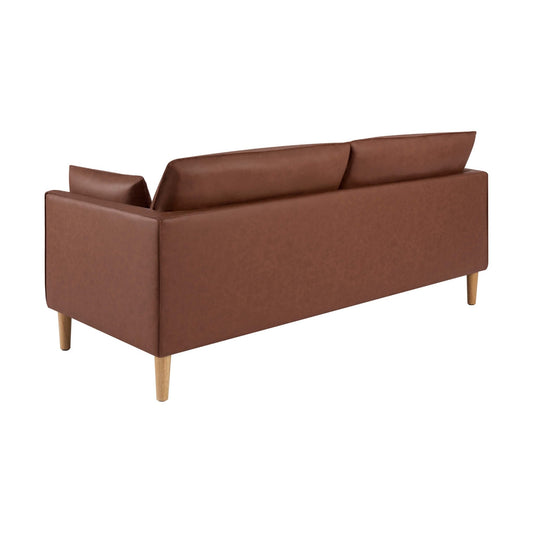 Shoreditch 3 Seater Sofa - PU Tan - DUSK