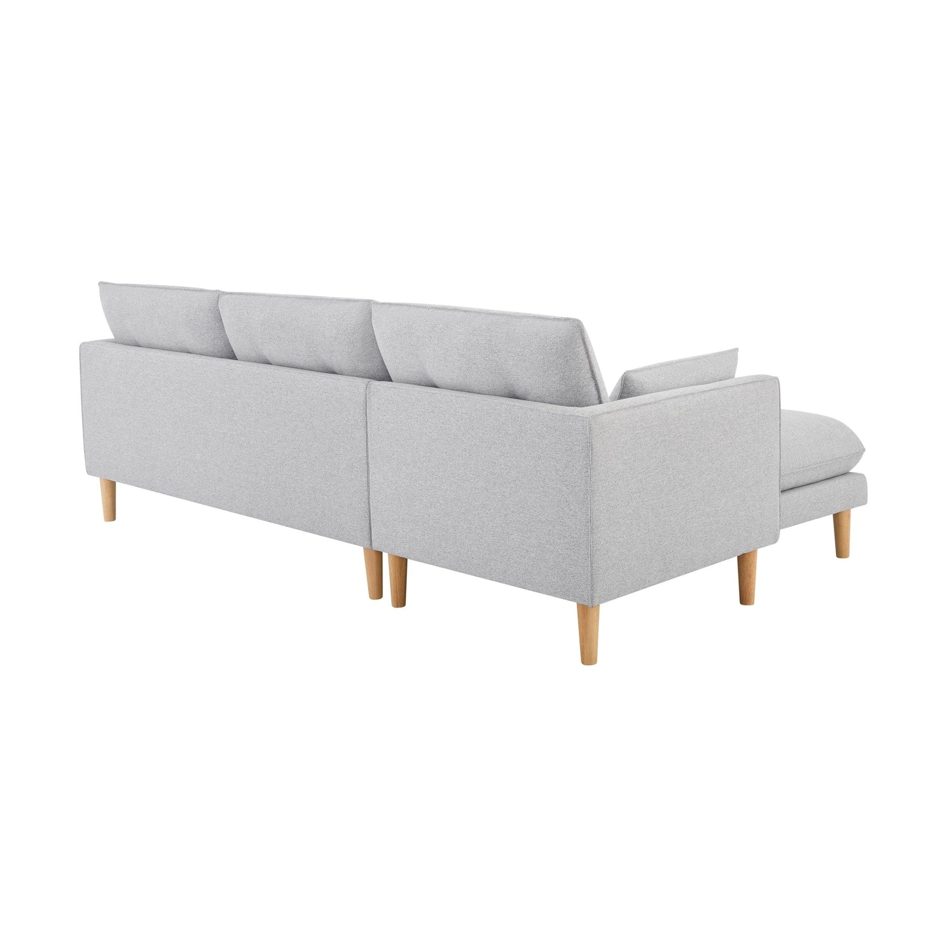 Shoreditch Left Hand Chaise Sofa - Light Grey - DUSK