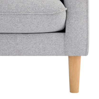 Shoreditch Left Hand Chaise Sofa - Light Grey - DUSK