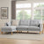 Shoreditch Left Hand Chaise Sofa - Light Grey - DUSK