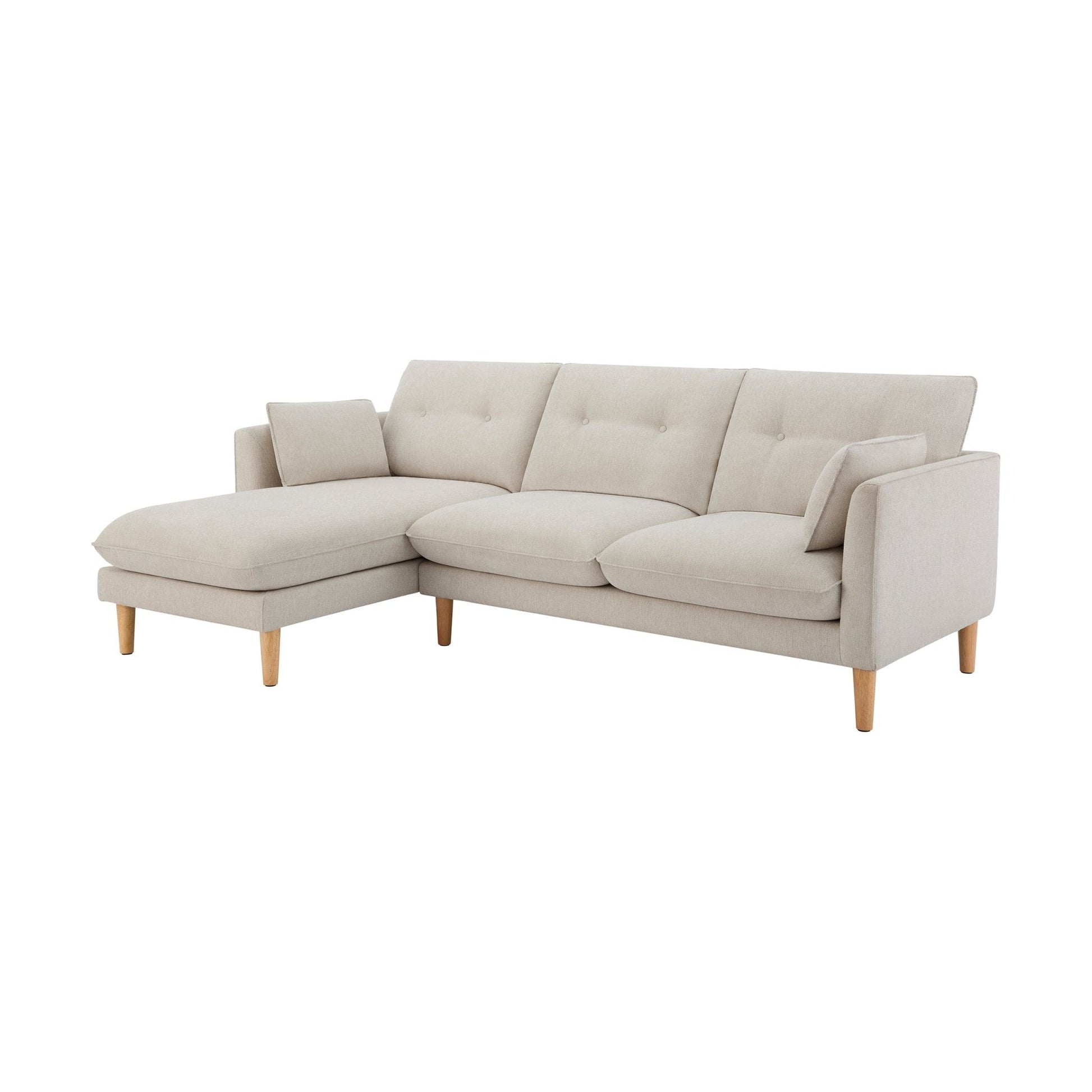 Shoreditch Left Hand Chaise Sofa - Natural - DUSK