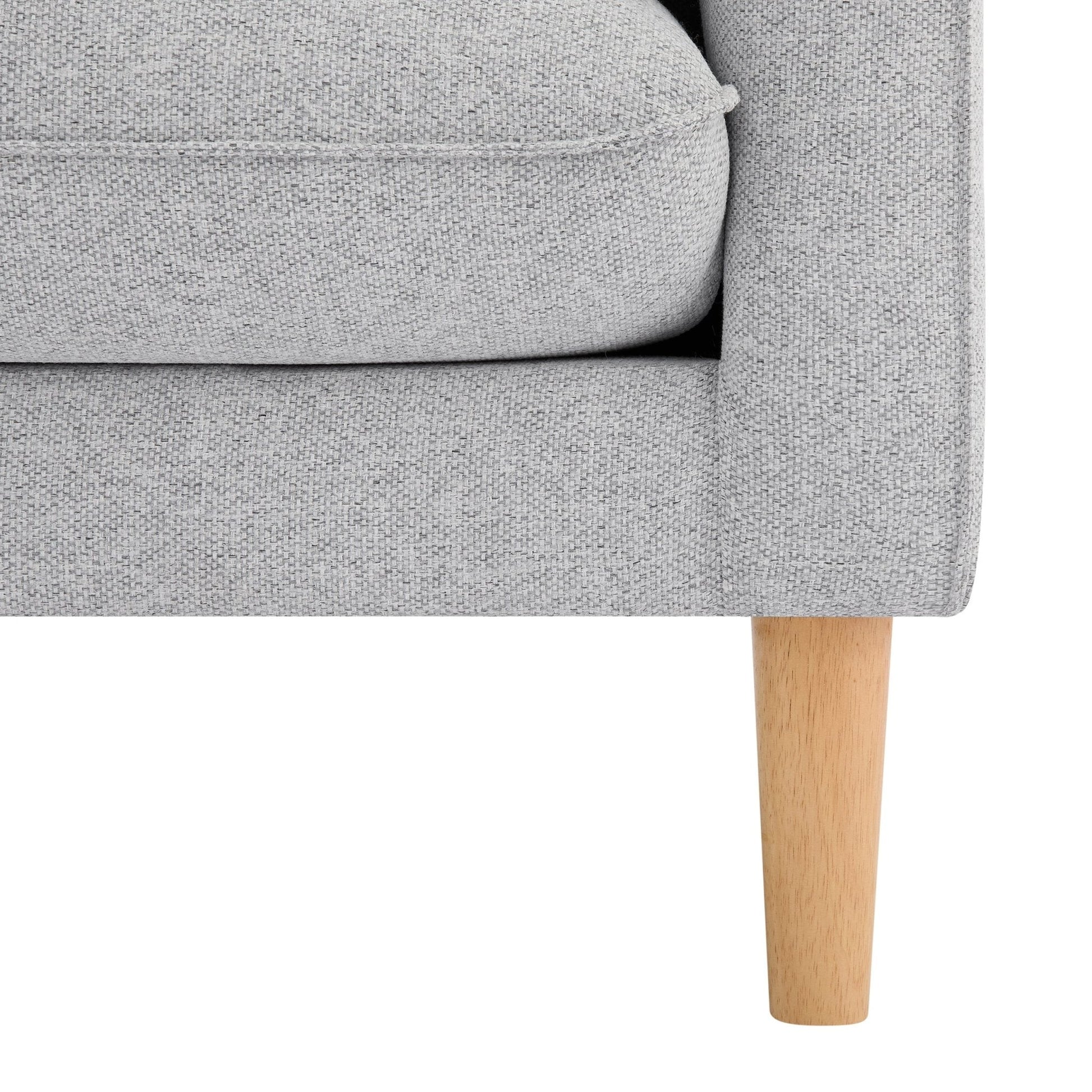 Shoreditch Right Hand Chaise Sofa - Light Grey - DUSK