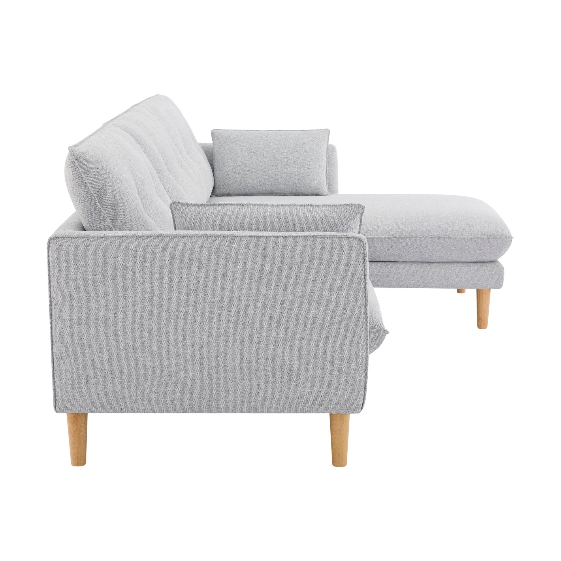 Shoreditch Right Hand Chaise Sofa - Light Grey - DUSK