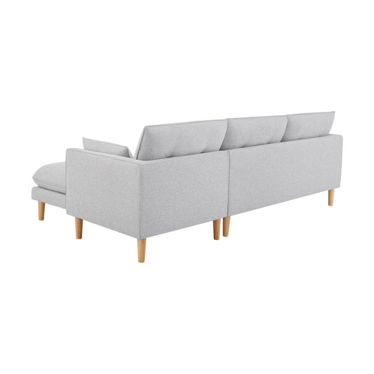 Shoreditch Right Hand Chaise Sofa - Light Grey - DUSK