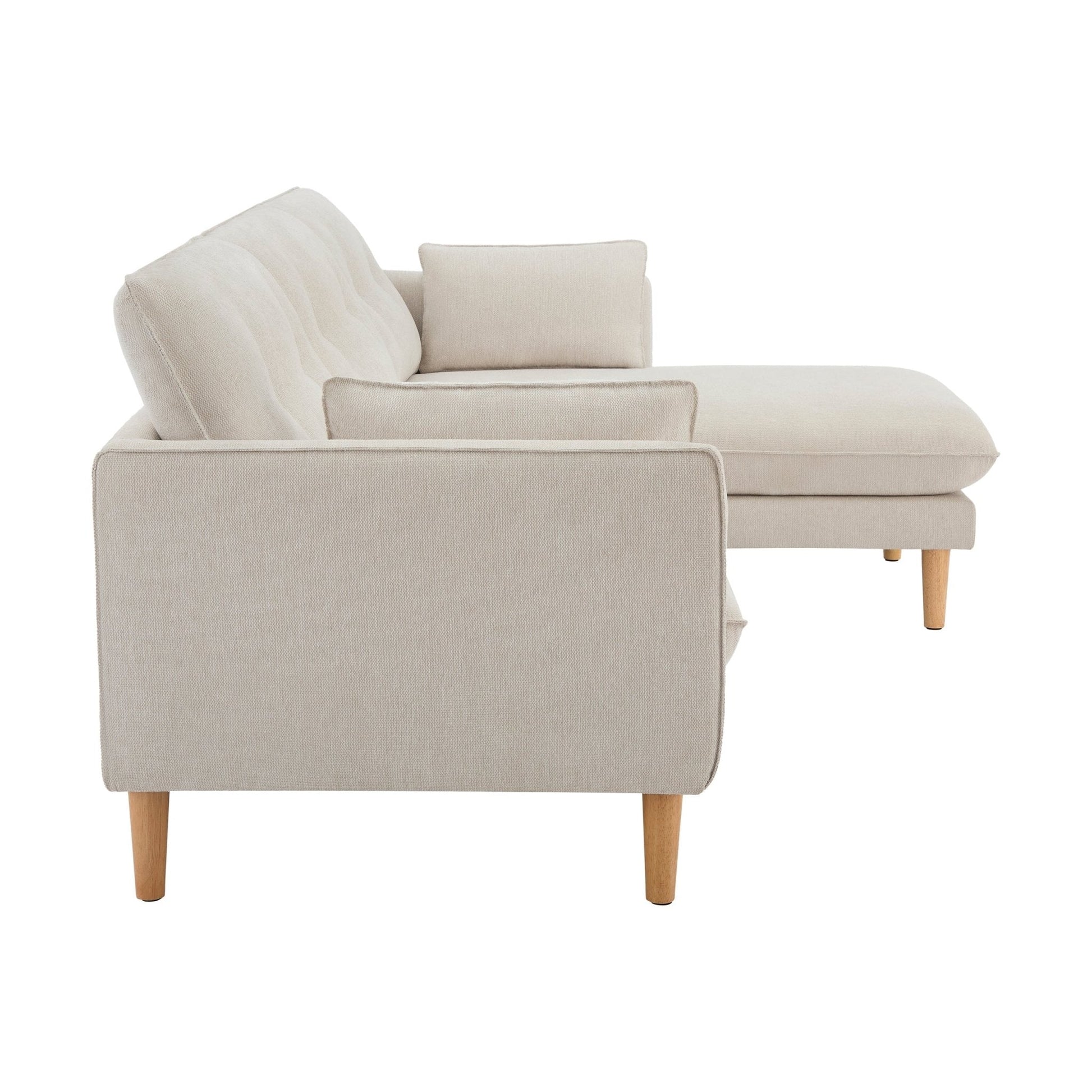 Shoreditch Right Hand Chaise Sofa - Natural - DUSK