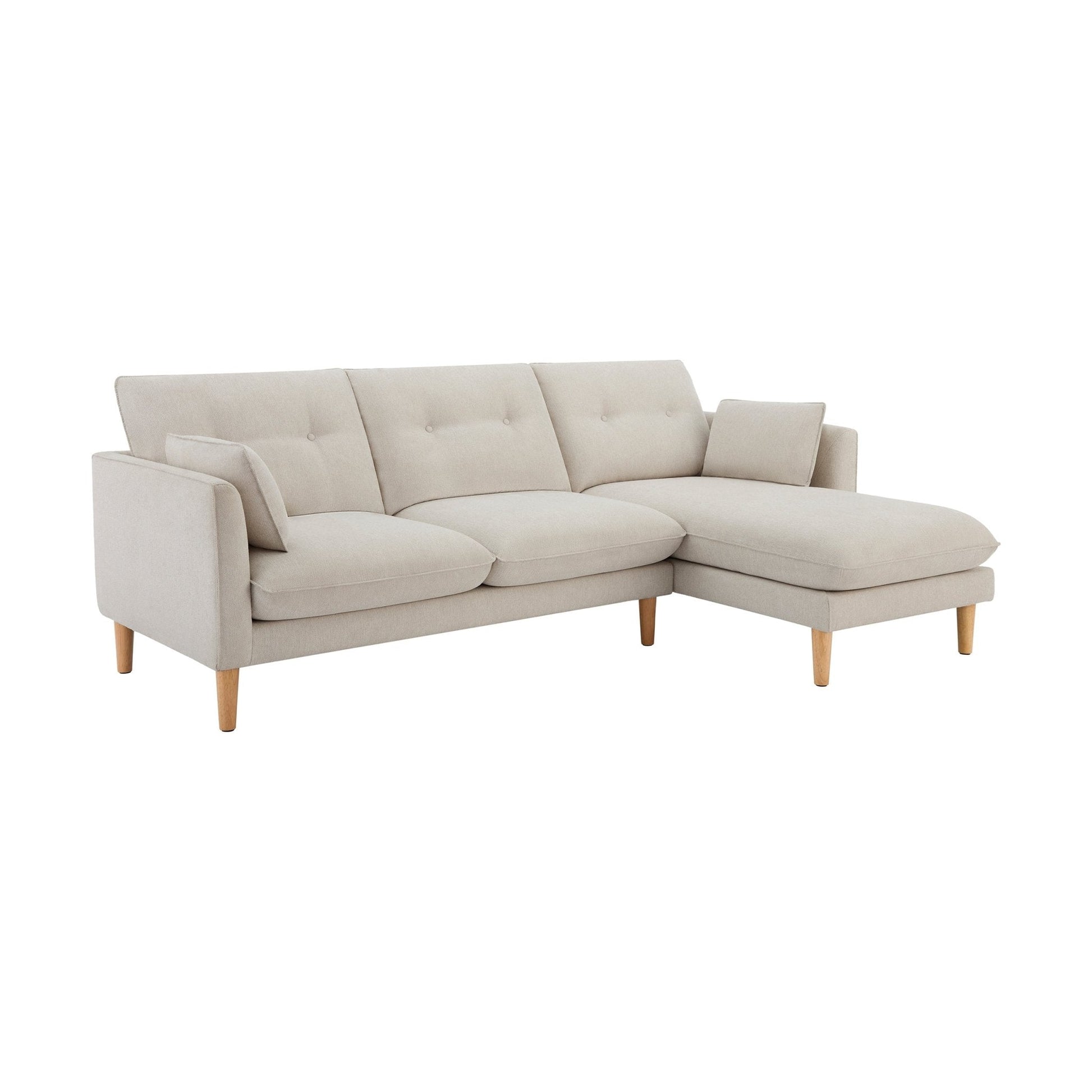 Shoreditch Right Hand Chaise Sofa - Natural - DUSK