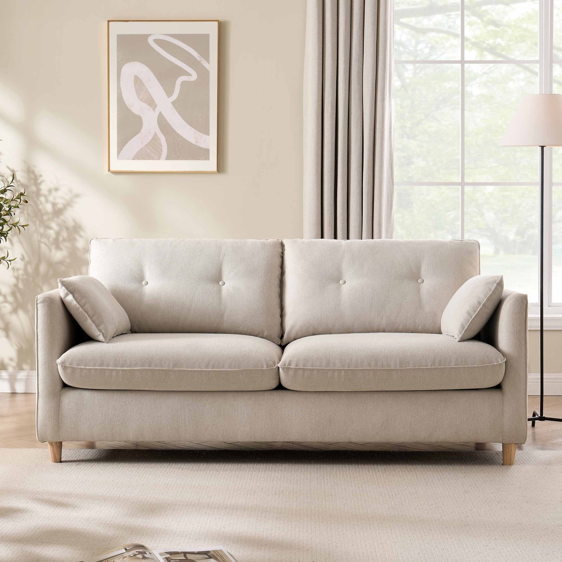 Shoreditch Sofa Bed - Woven Green