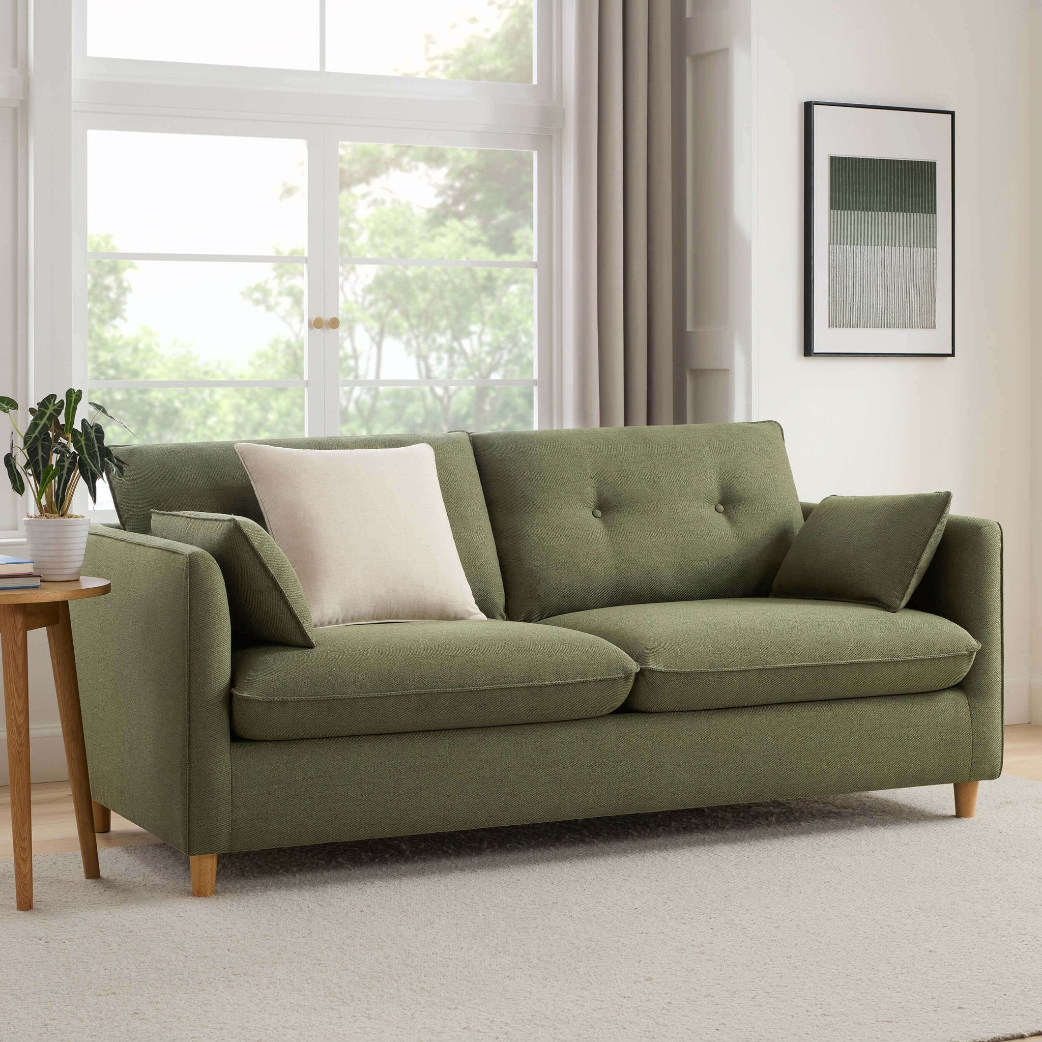 Shoreditch Sofa Bed - Woven Green