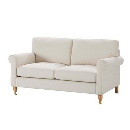 Sicily 2 Seater Sofa - Cream Linen - DUSK
