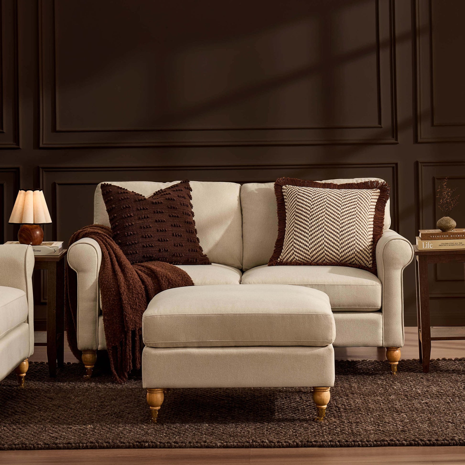 Sicily 2 Seater Sofa - Cream Linen - DUSK