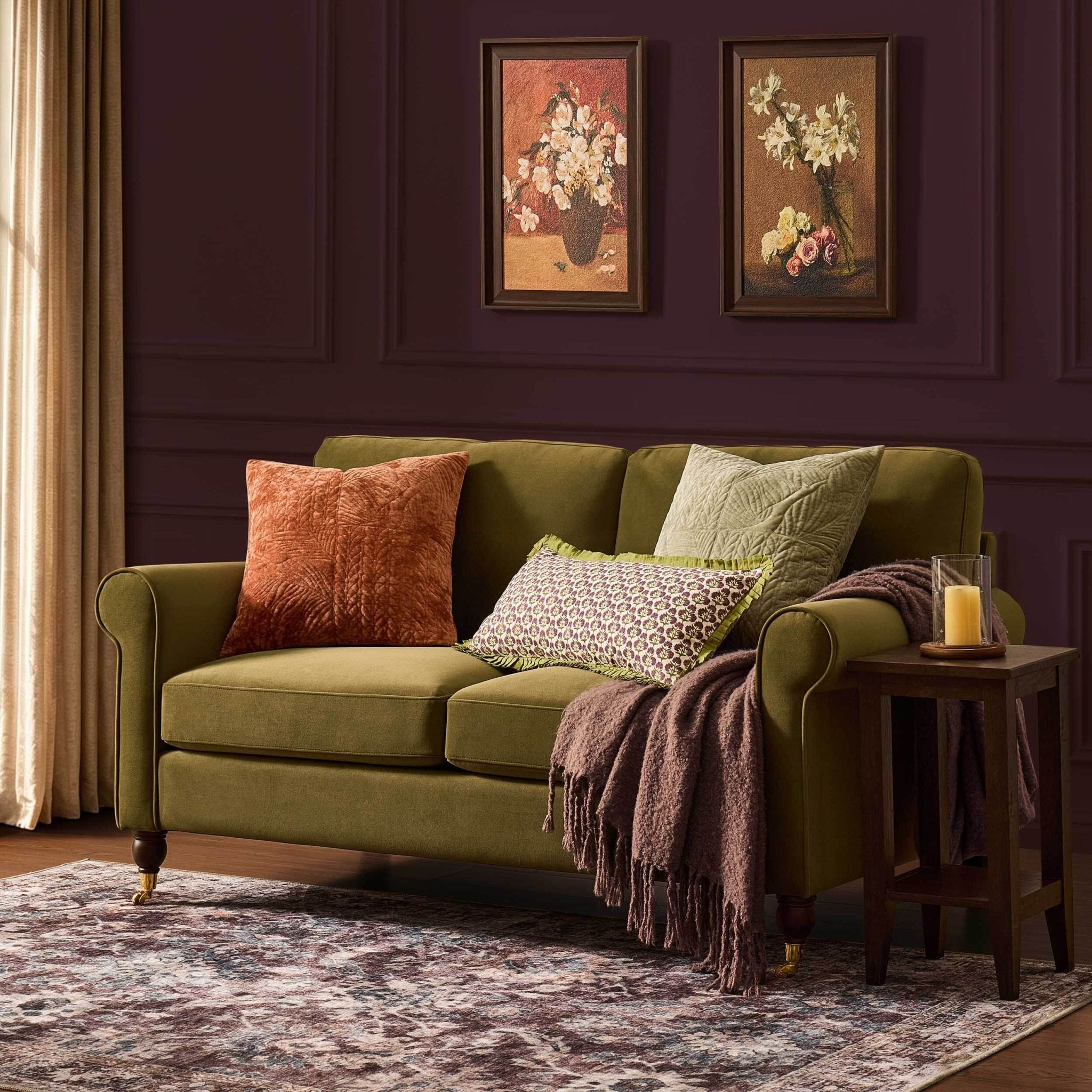 Sicily 2 Seater Sofa - Muted Moss - DUSK