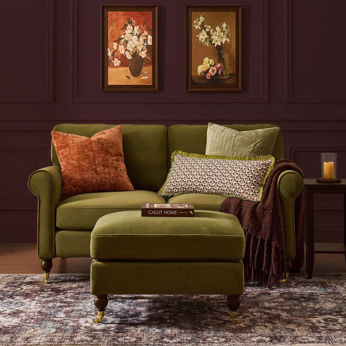 Sicily 2 Seater Sofa - Muted Moss - DUSK