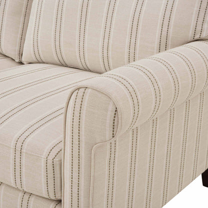 Sicily 2 Seater Sofa - Stripe - DUSK