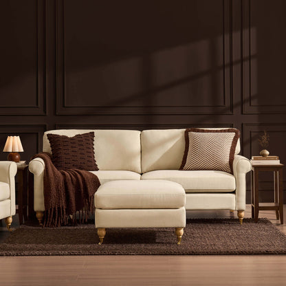Sicily 3 Seater Sofa - Cream Linen - DUSK