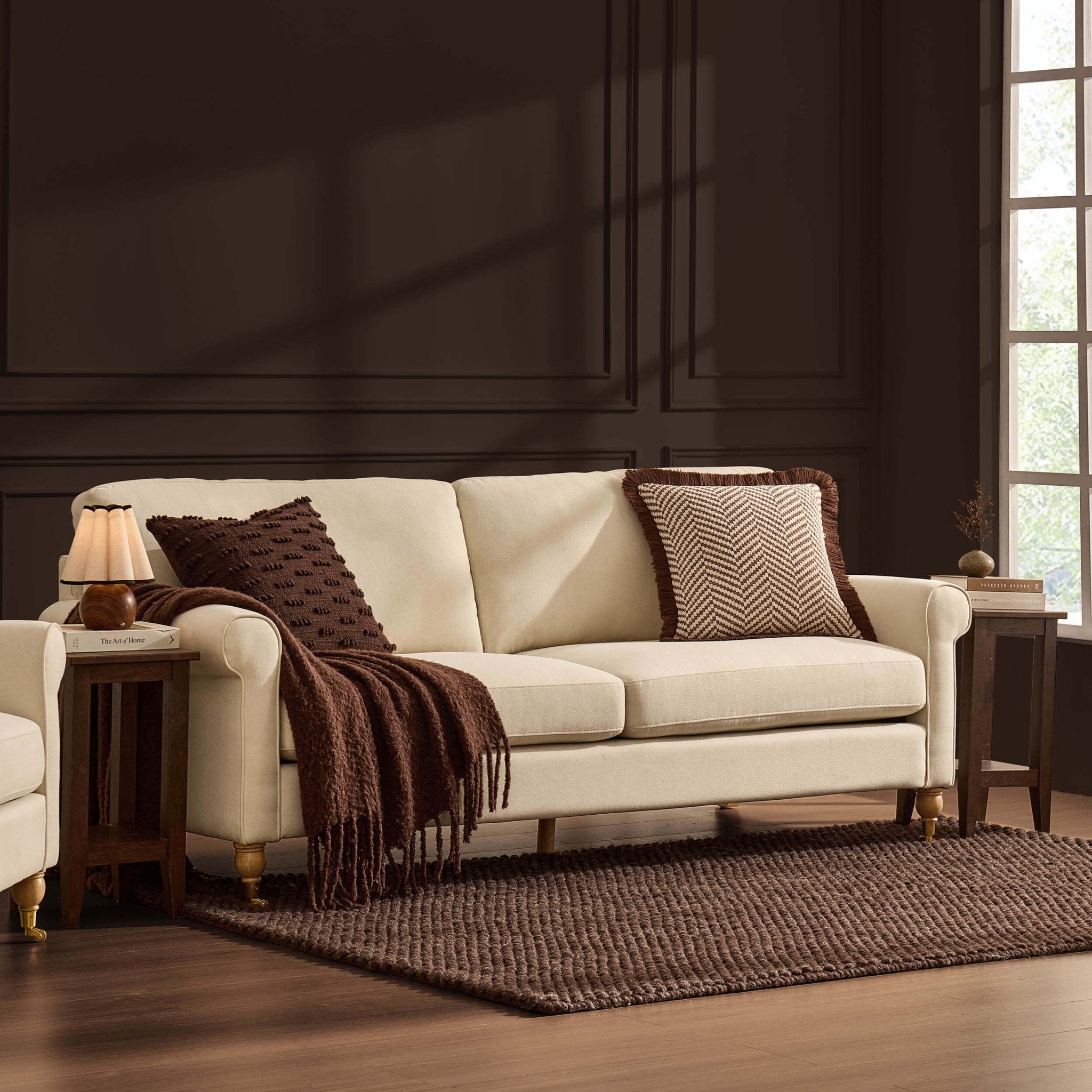 Sicily 3 Seater Sofa - Cream Linen - DUSK
