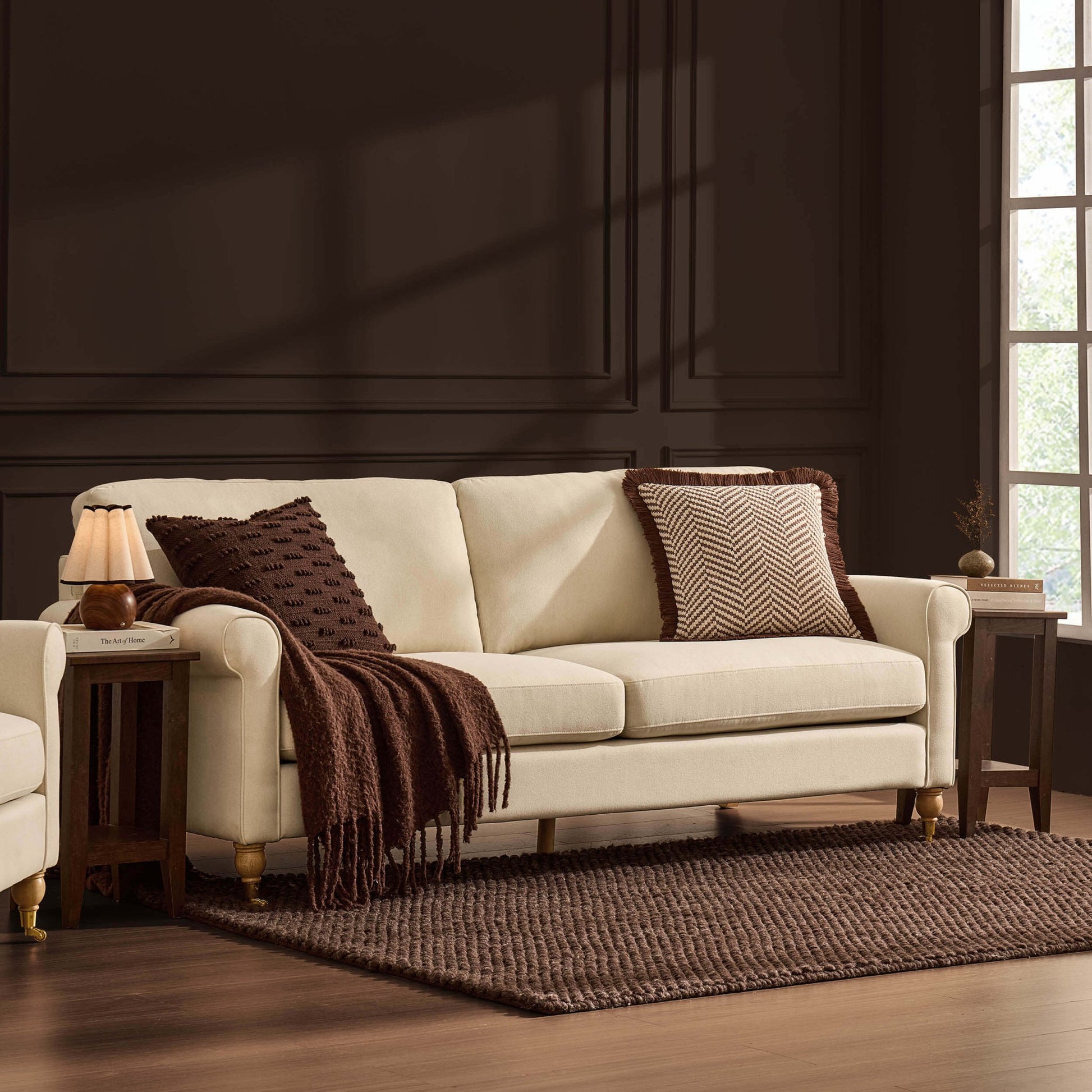 Sicily 3 Seater Sofa - Cream Linen - DUSK