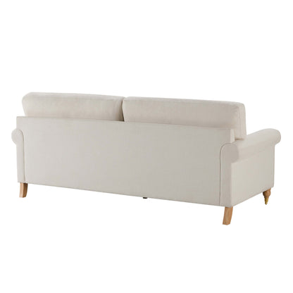 Sicily 3 Seater Sofa - Cream Linen - DUSK