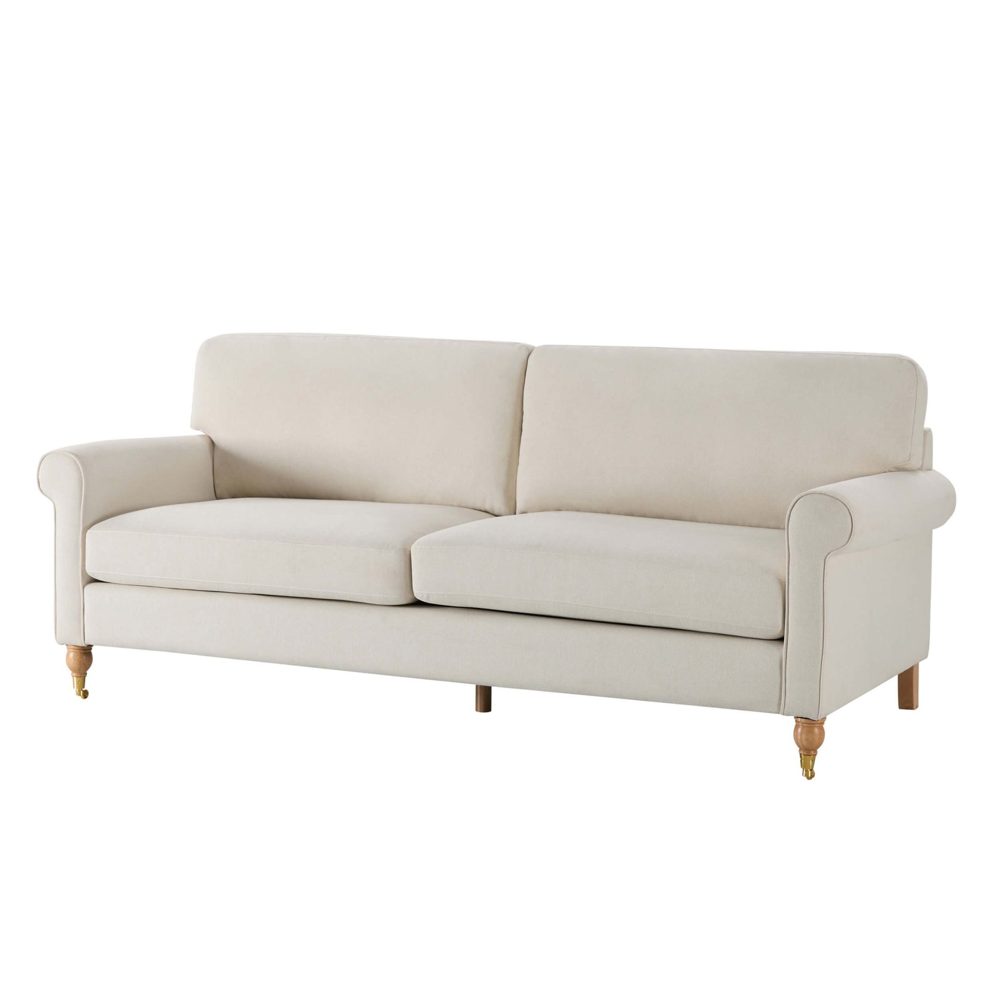 Sicily 3 Seater Sofa - Cream Linen - DUSK