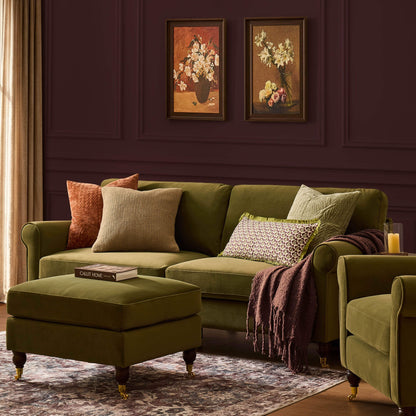 Sicily 3 Seater Sofa - Muted Moss - DUSK