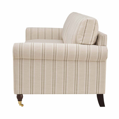 Sicily 3 Seater Sofa - Stripe - DUSK