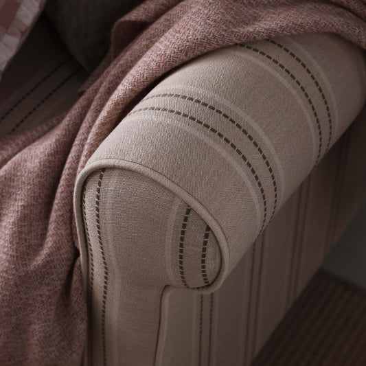 Sicily 3 Seater Sofa - Stripe - DUSK
