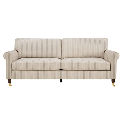 Sicily 3 Seater Sofa - Stripe - DUSK
