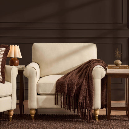Sicily Armchair - Cream Linen - DUSK
