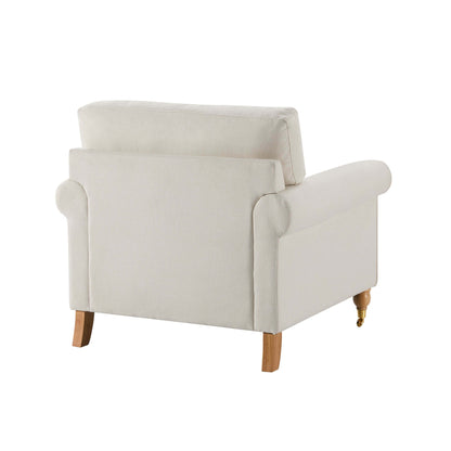 Sicily Armchair - Cream Linen - DUSK