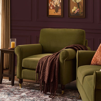 Sicily Armchair - Muted Moss - DUSK