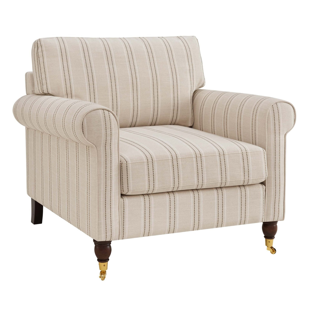 Sicily Armchair - Stripe - DUSK
