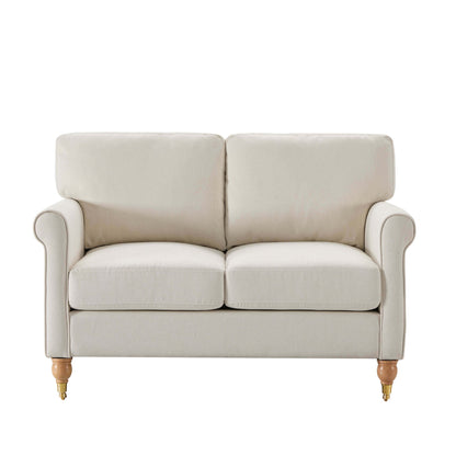 Sicily Compact 2 Seater Sofa - Cream Linen - DUSK