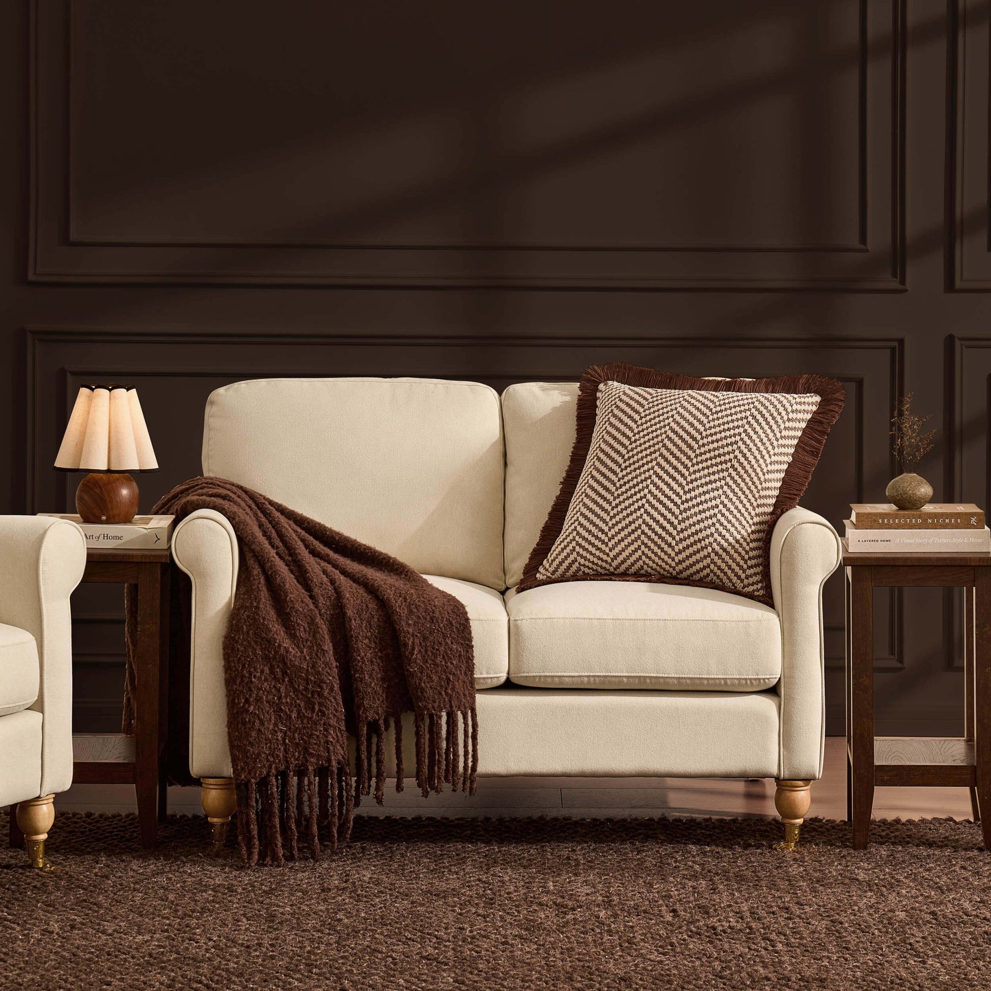 Sicily Compact 2 Seater Sofa - Cream Linen - DUSK