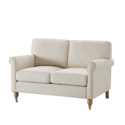 Sicily Compact 2 Seater Sofa - Cream Linen - DUSK