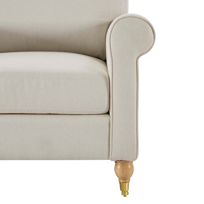Sicily Compact 2 Seater Sofa - Cream Linen - DUSK