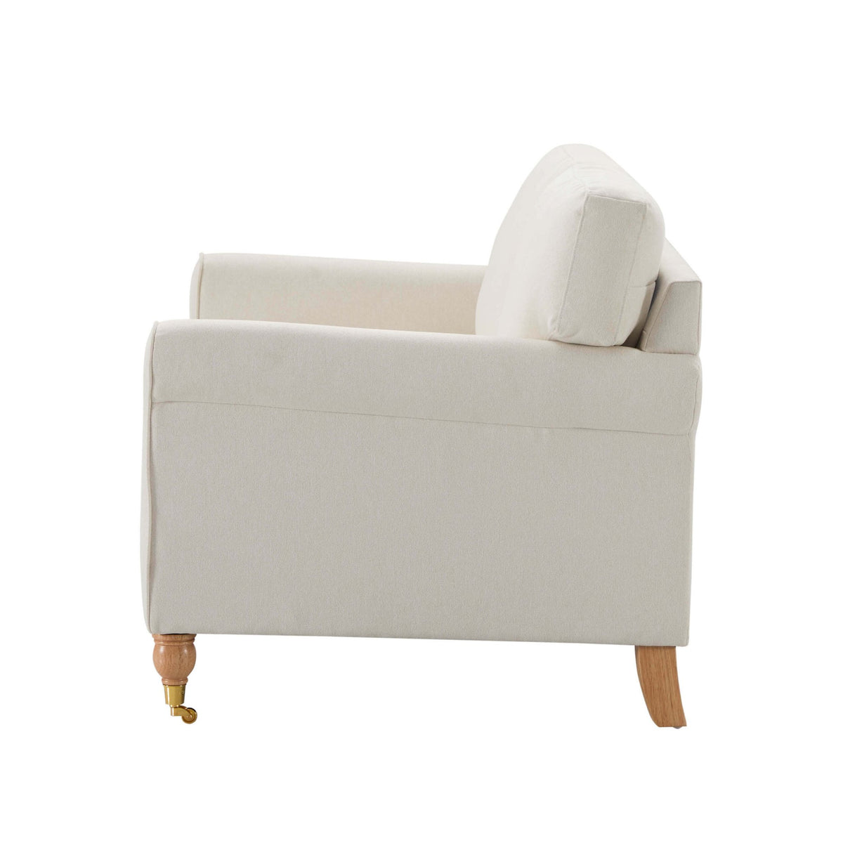 Sicily Compact 2 Seater Sofa - Cream Linen - DUSK