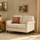 Sicily Compact 2 Seater Sofa - Stripe - DUSK