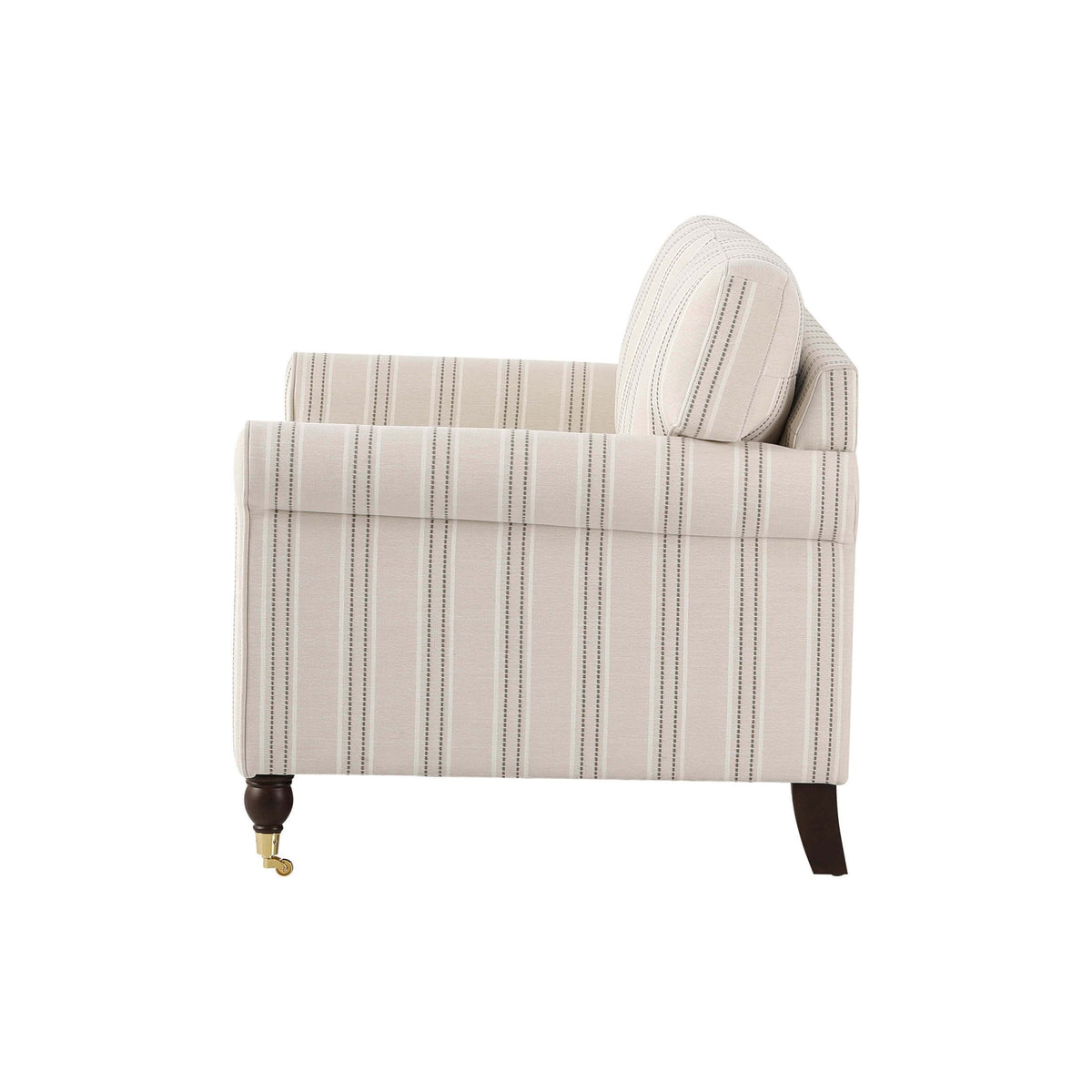 Sicily Compact 2 Seater Sofa - Stripe - DUSK