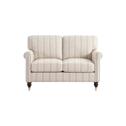 Sicily Compact 2 Seater Sofa - Stripe - DUSK