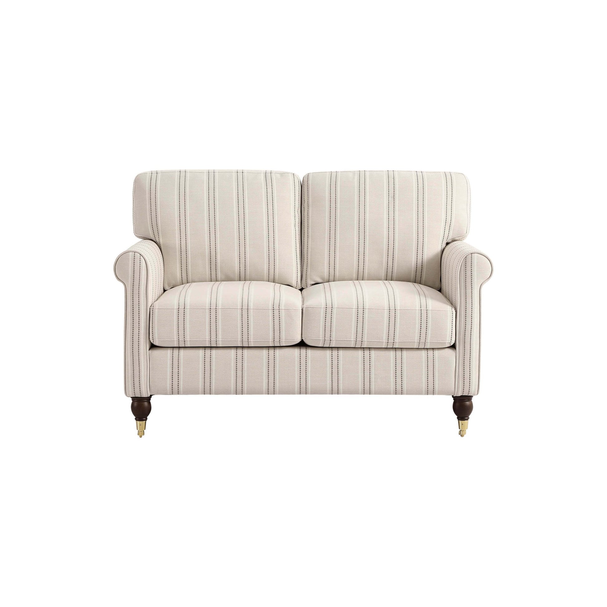 Sicily Compact 2 Seater Sofa - Stripe - DUSK