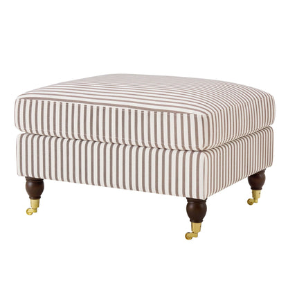 Sicily Pouffe - Chocolate Stripe - DUSK