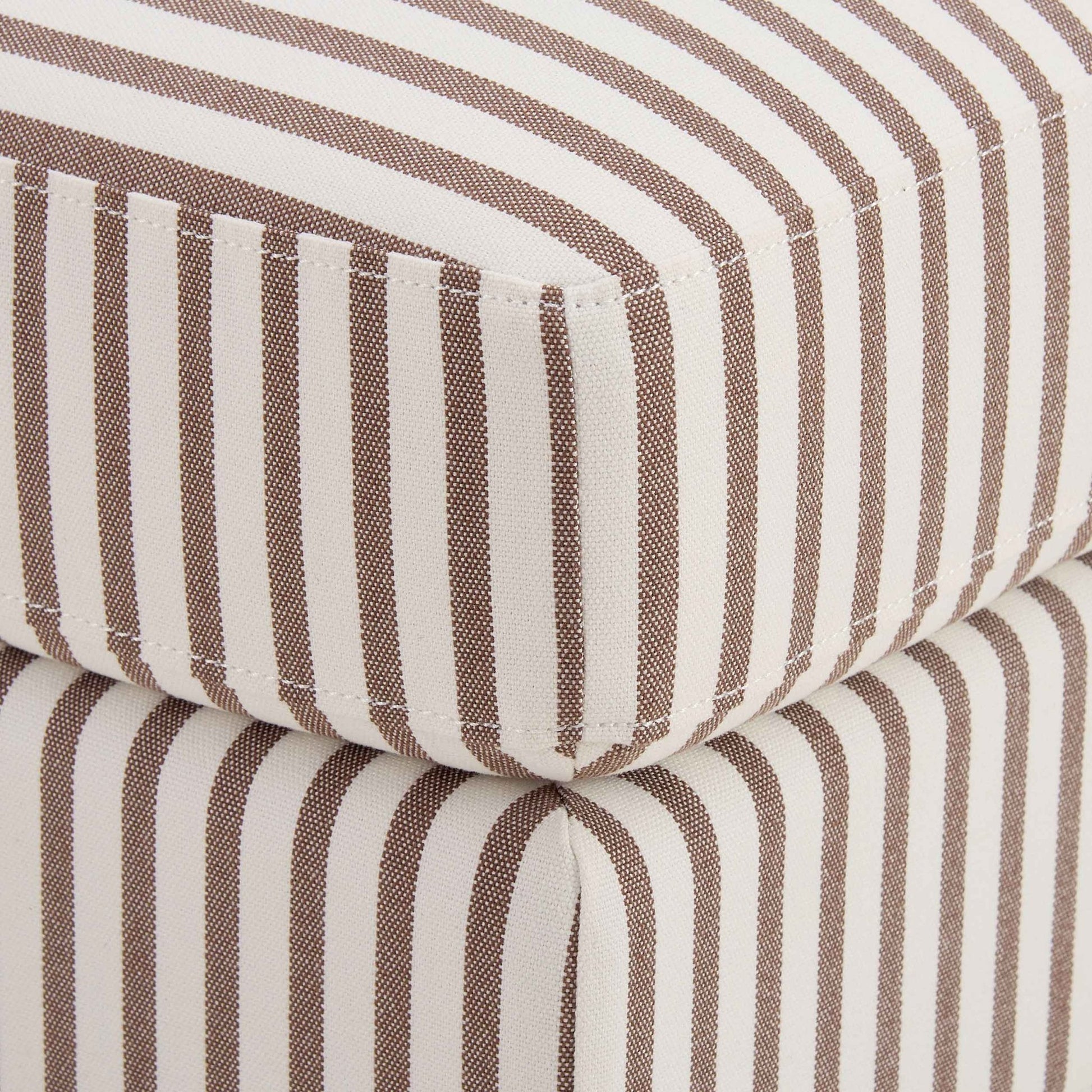 Sicily Pouffe - Chocolate Stripe - DUSK