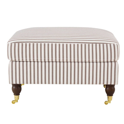 Sicily Pouffe - Chocolate Stripe - DUSK